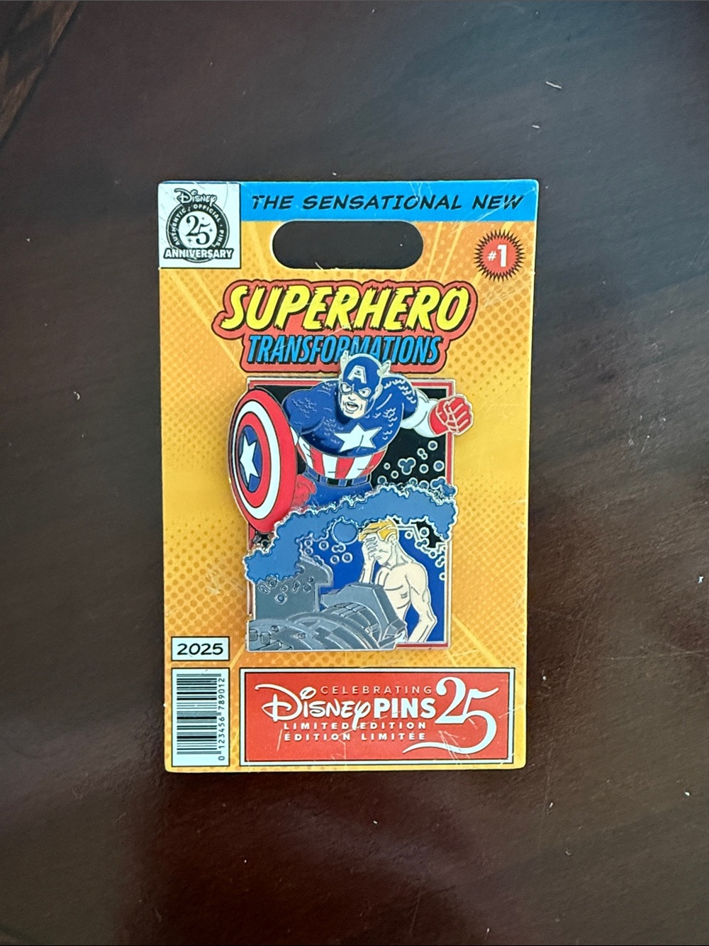 Disney Marvel Captain America Transformations pin limited edition
